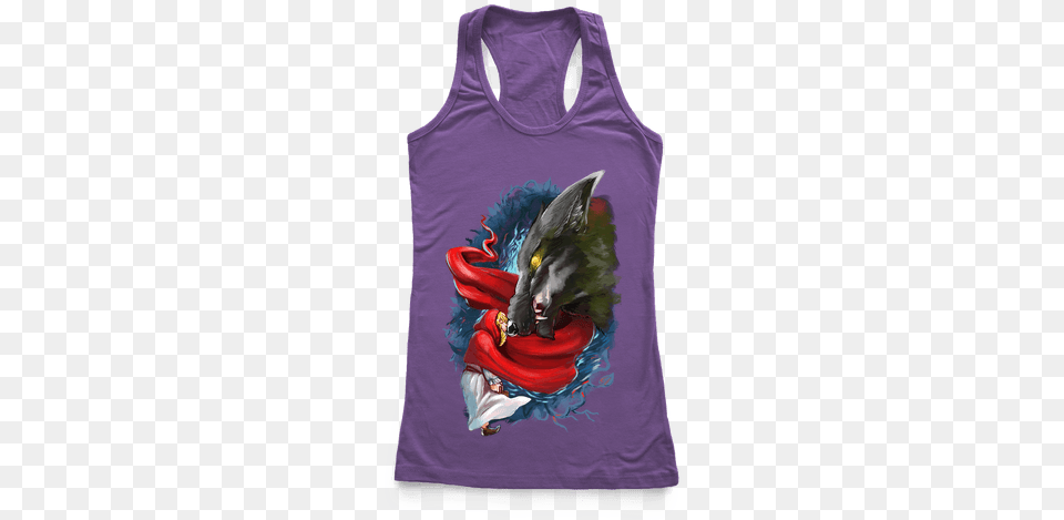 Little Red Riding Hood And The Wolf Racerback Tank Heels On Gloves Off, Clothing, Vest, Tank Top Free Transparent Png