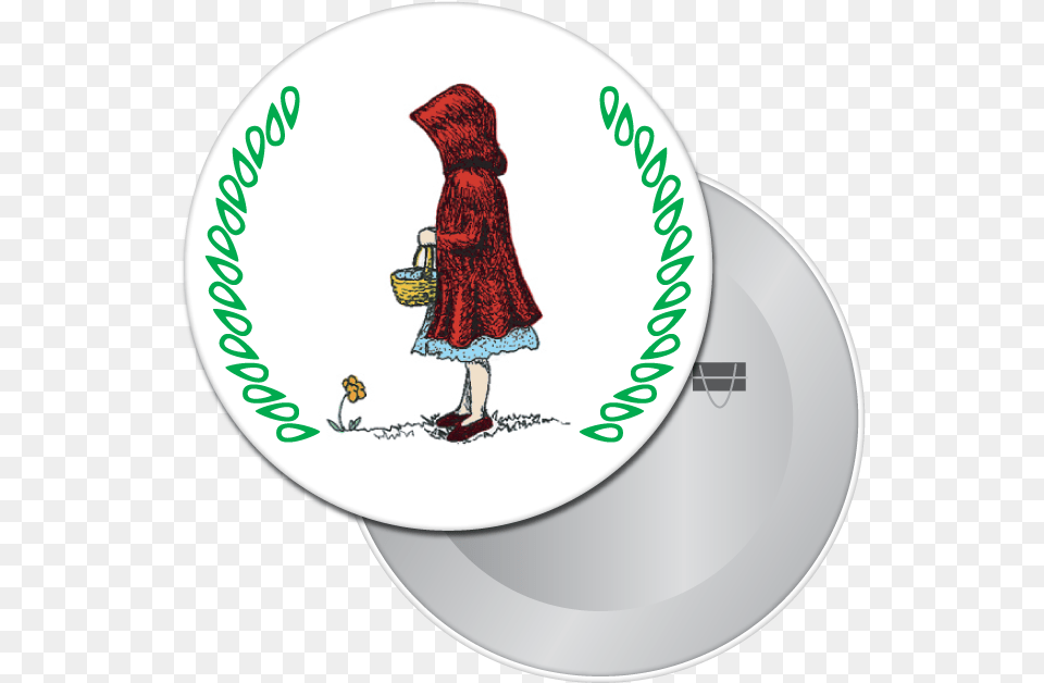 Little Red Riding Hood Button Magnet Cartoon, Photography, Clothing, Coat, Adult Free Png Download