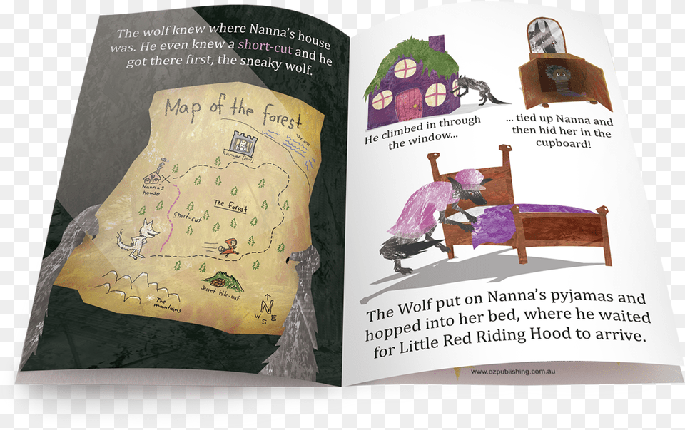 Little Red Riding Hood Educational Big Book Example Bara Brith, Advertisement, Poster, Publication, Person Free Png Download