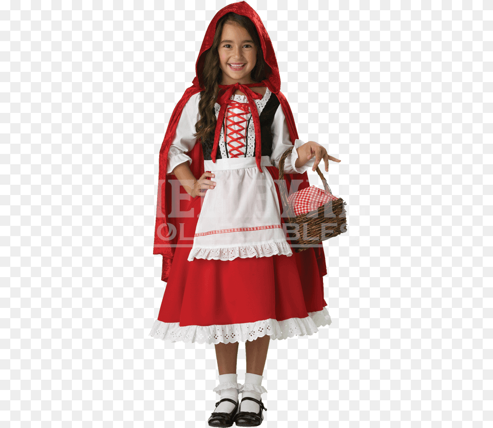 Little Red Riding Hood Girl39s Costume Little Red Riding Hood Costumes For Girls, Person, Clothing, Girl, Female Free Png
