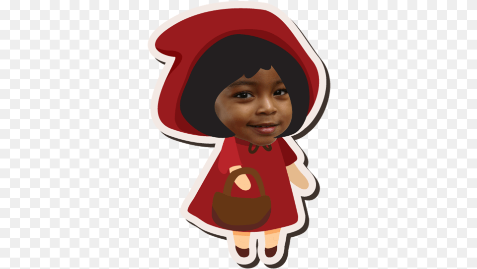 Little Red Riding Hood Icon Transparent, Bonnet, Clothing, Face, Hat Png