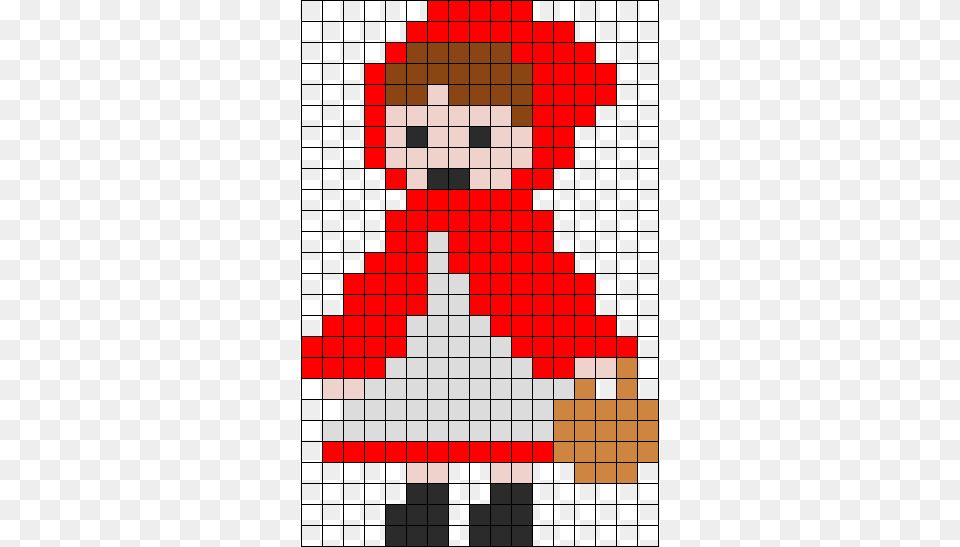 Little Red Riding Hood Perler Bead Pattern Bead Sprite Red Riding Hood Pixel Art, Dynamite, Weapon Free Transparent Png