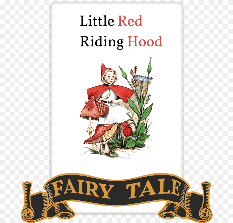 Little Red Riding Hood Tale Short Story Fairy Tale, Publication, Book, Advertisement, Comics Png Image