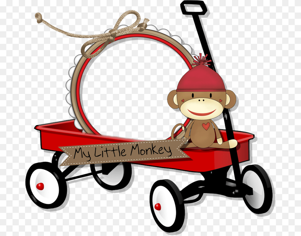 Little Red Wagon, Transportation, Vehicle, Device, Grass Png
