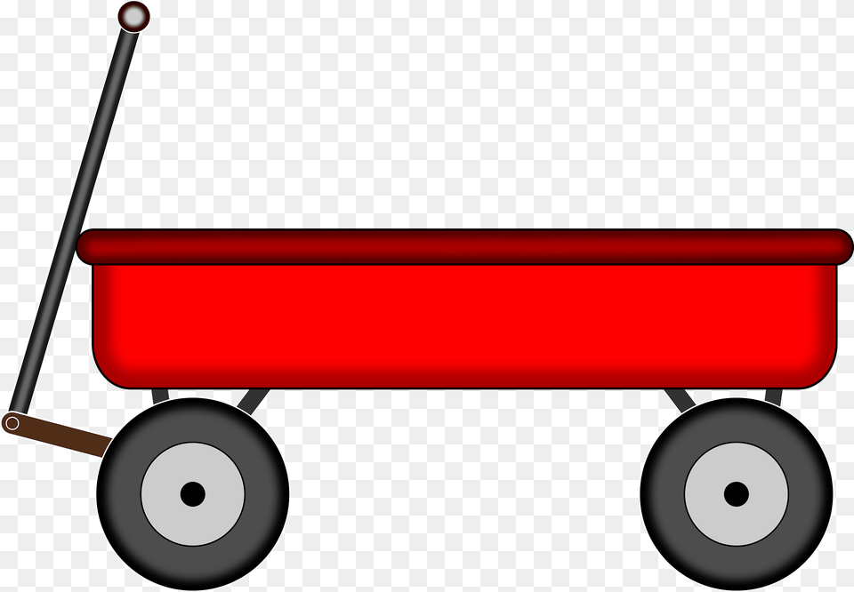 Little Red Wagon Clipart, Carriage, Vehicle, Transportation, Beach Wagon Png