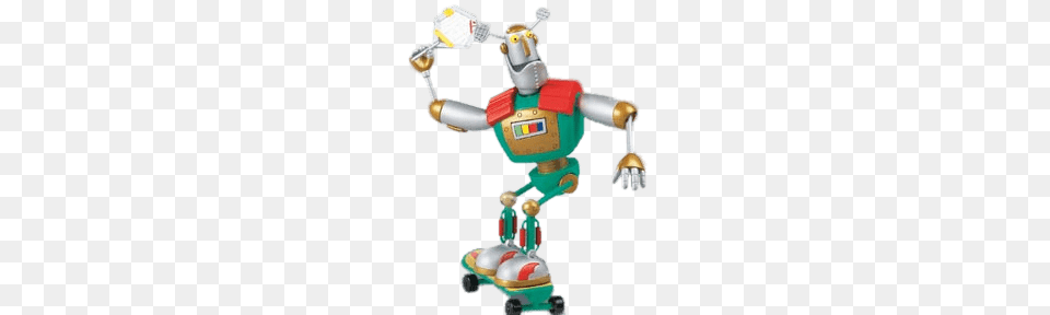 Little Robots Sporty On Skateboard, Robot, Nature, Outdoors, Snow Free Transparent Png
