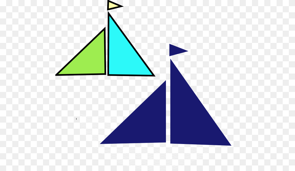 Little Sailboat Clipart, Triangle, Animal, Fish, Sea Life Png Image
