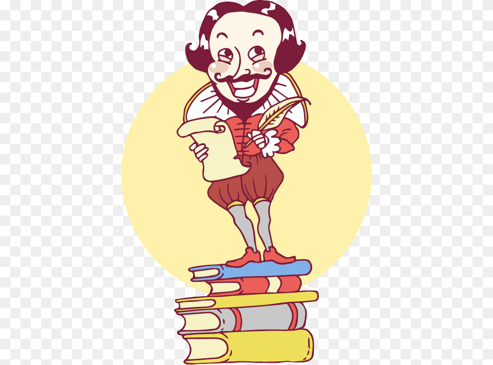 Little Shakespeare Shakespeare Literature Cartoon, Baby, Person, Face, Head Free Transparent Png