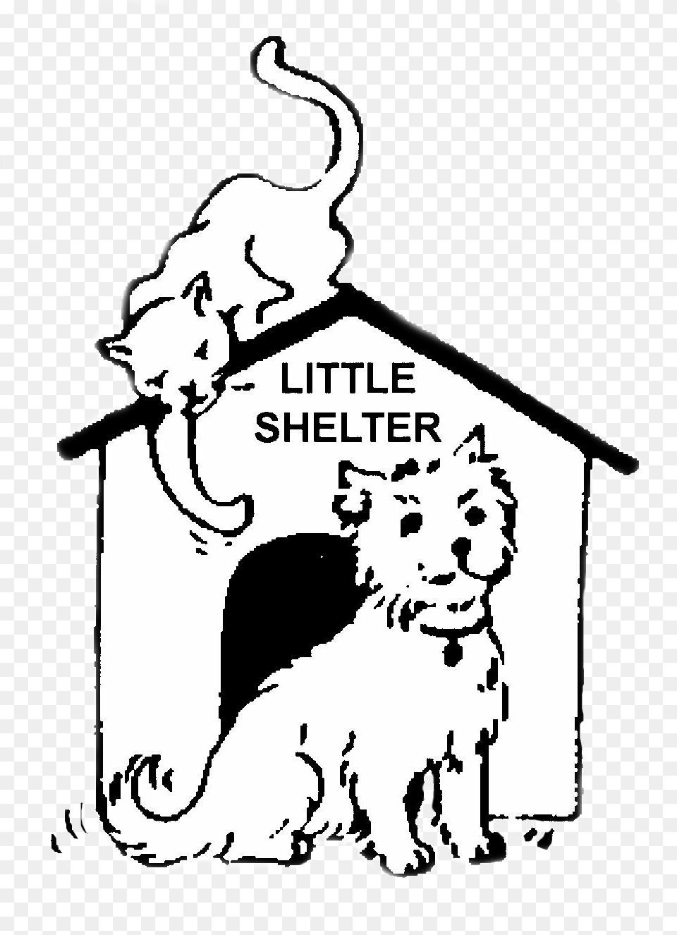 Little Shelter Logo, Dog House, Den, Indoors, Person Png