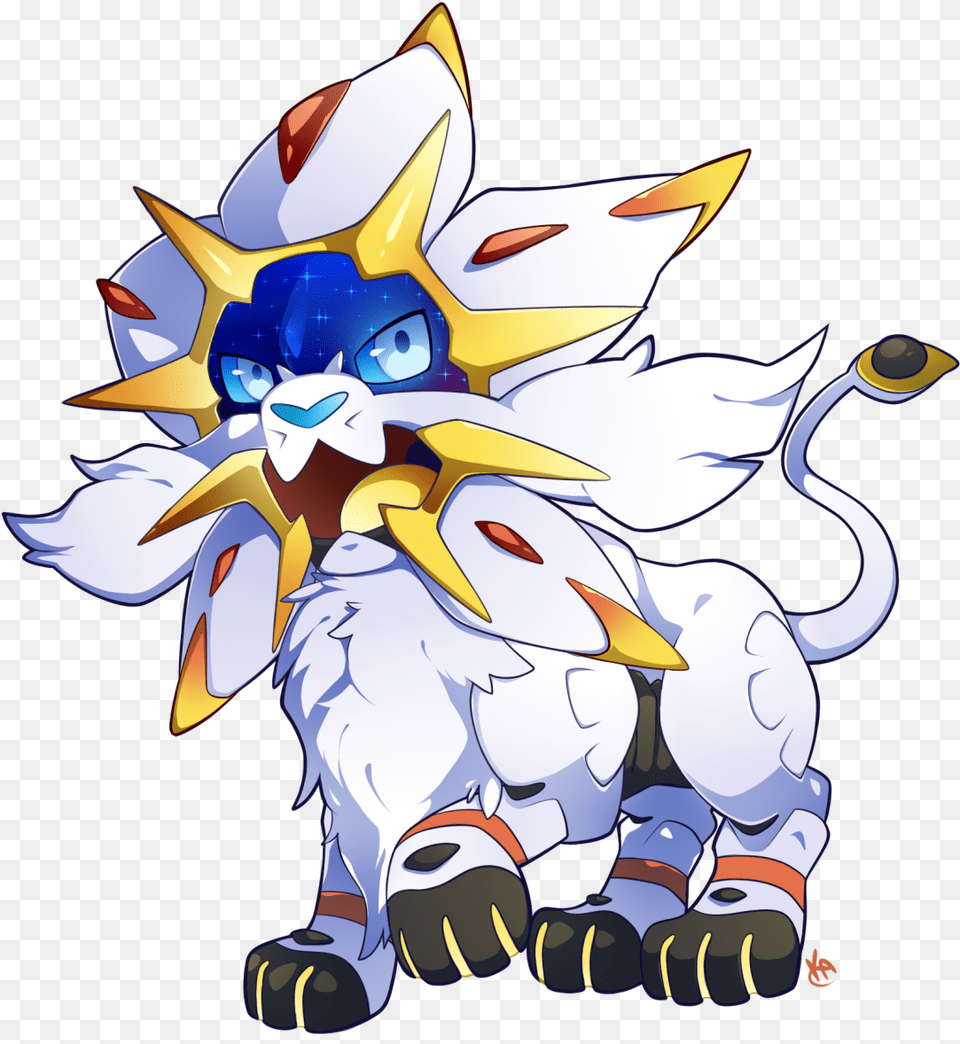 Little Sun Lion Solgaleo Chibi, Art, Book, Comics, Graphics Png Image