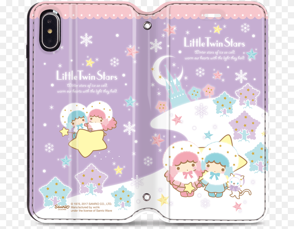 Little Twin Stars Leather Flip Case Cartoon, Baby, Person, Electronics, Mobile Phone Free Png