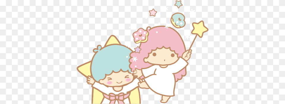 Little Twin Stars Transparent, Baby, Person, Cupid, Face Free Png Download
