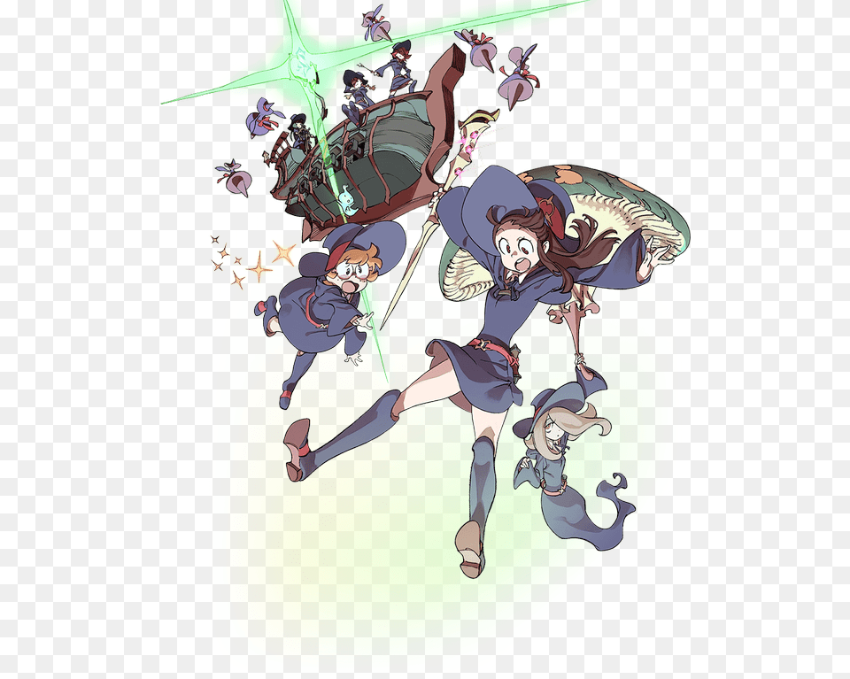 Little Witch Academia Fanart, Book, Comics, Publication, Person Free Png Download