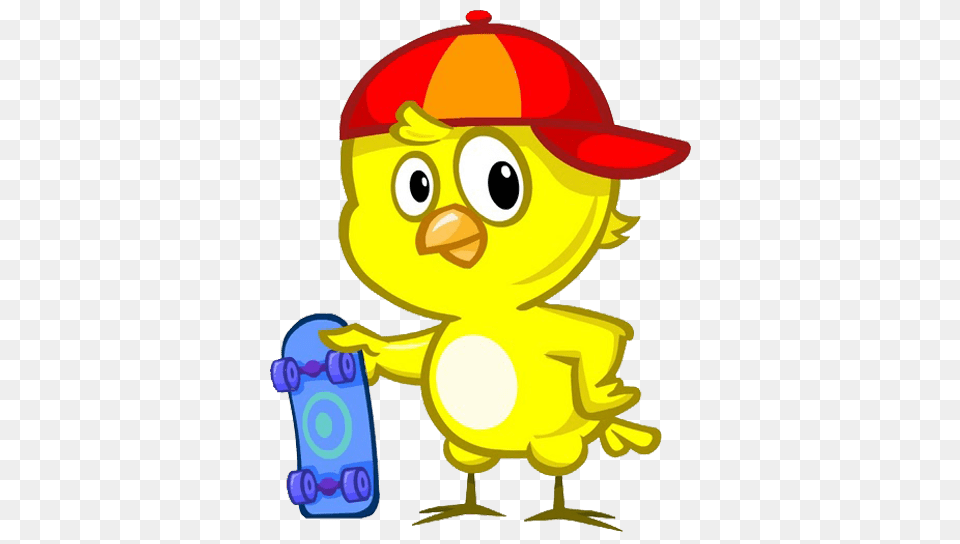 Little Yellow Chickadee With Skateboard, Nature, Outdoors, Snow, Snowman Free Png
