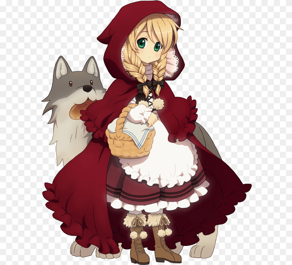 Littleredridinghood Storybook Anime Animegirl Cuteg Red Riding Hood Drawing, Publication, Book, Comics, Baby Free Png