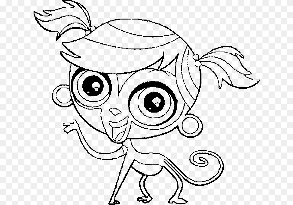 Littlest Pet Shop Coloring Book Minka Mark Coloring Sheet, Gray Free Transparent Png