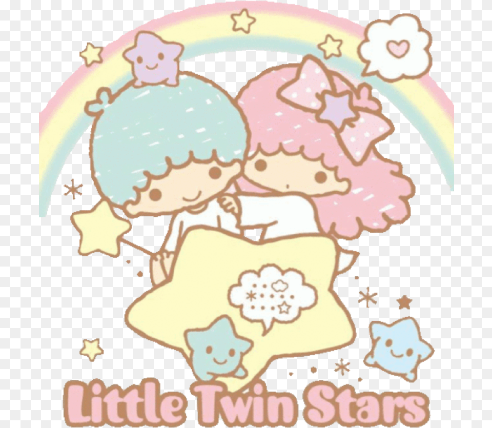 Littletwinstars Kiki Lala Pastel Soft Softcore Cute Blu Little Twin Stars, Cream, Dessert, Food, Ice Cream Free Png Download