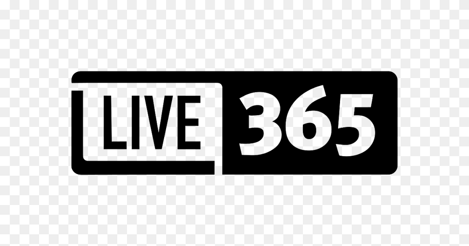 Live 365 Radio Platform Logo, Symbol, Text, Green, Number Png