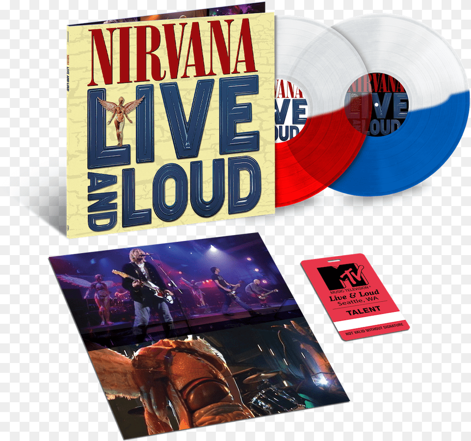 Live And Loud Colored 2xlp Nirvana Live And Loud Vinyl Limited, Adult, Person, Man, Male Png