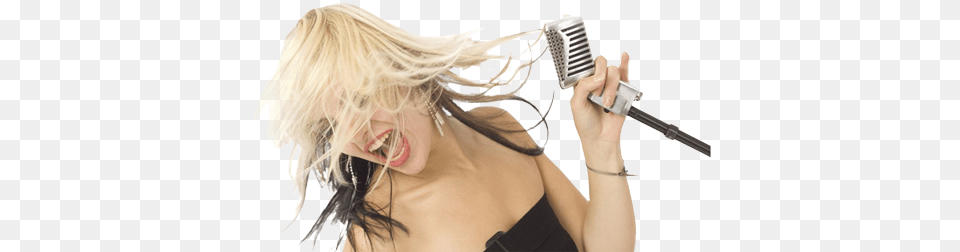Live Band Karaoke Microphone, Adult, Electrical Device, Female, Person Free Png Download