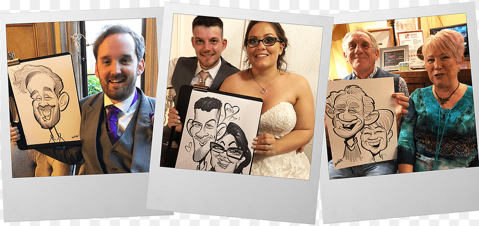 Live Caricature Entertainment Wedding, Collage, Art, Canvas, Man Png Image