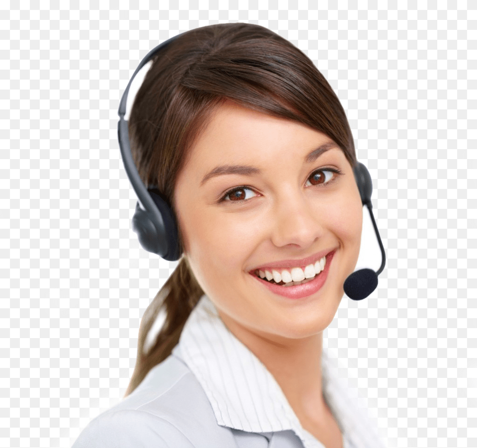 Live Chat Icon Girl Download Call Centre, Adult, Smile, Person, Head Free Transparent Png