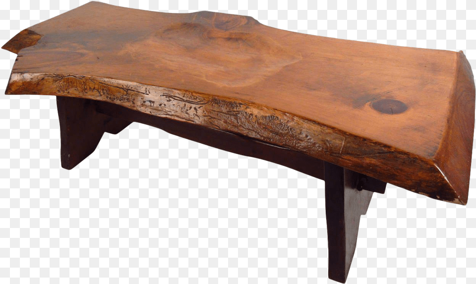 Live Edge Slab Bench On Chairish Live Edge, Coffee Table, Furniture, Table, Wood Free Png