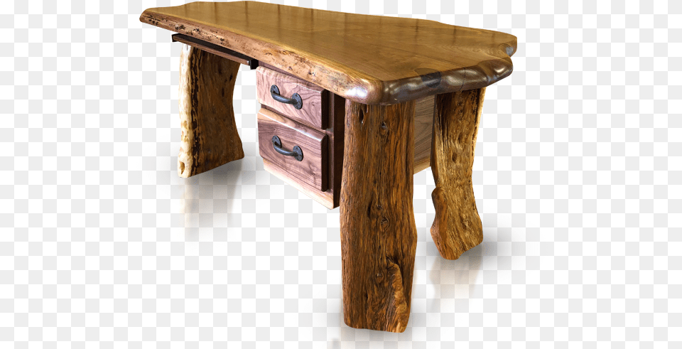 Live Edge Table Sofa Tables, Desk, Furniture, Wood, Drawer Png