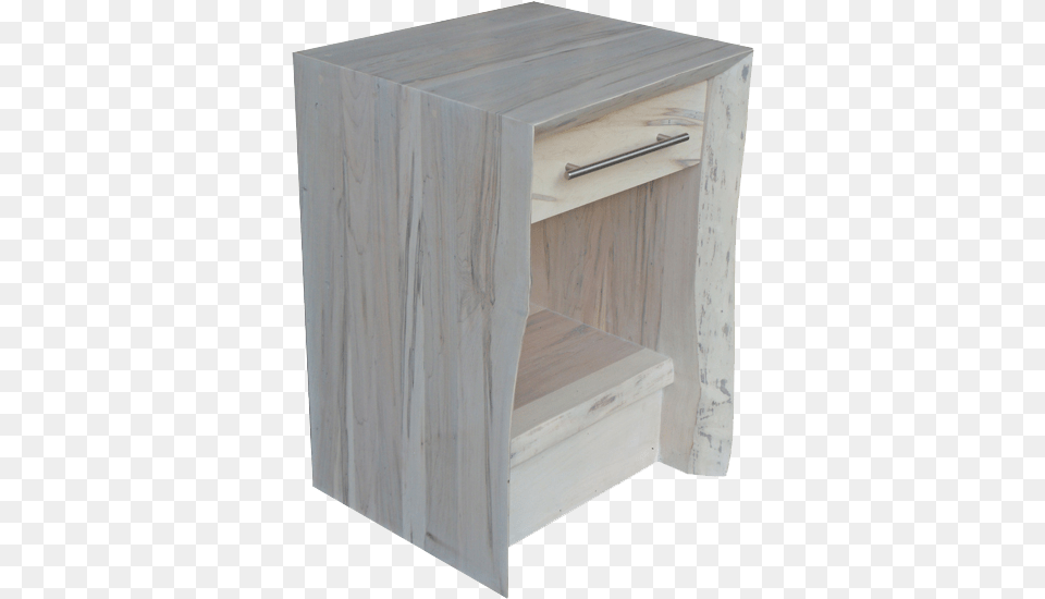 Live Edge Waterfall 1 Drawer Nightstand Nightstand, Furniture, Table, Cabinet, Mailbox Png Image