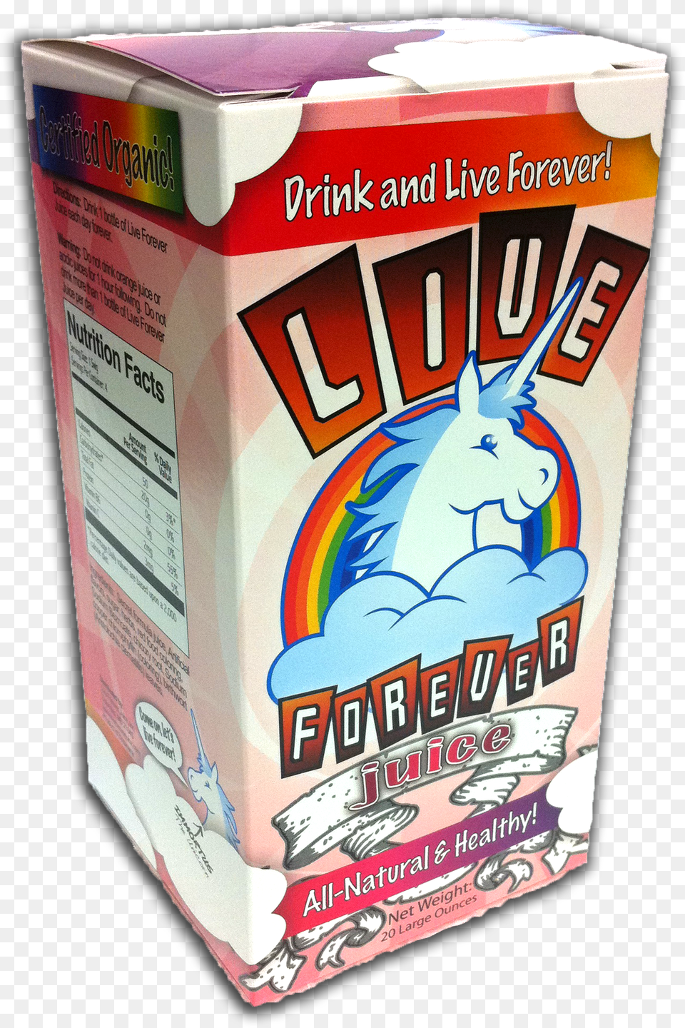 Live Forever Juice 3d Box Juice, Cardboard, Carton, Can, Tin Free Png