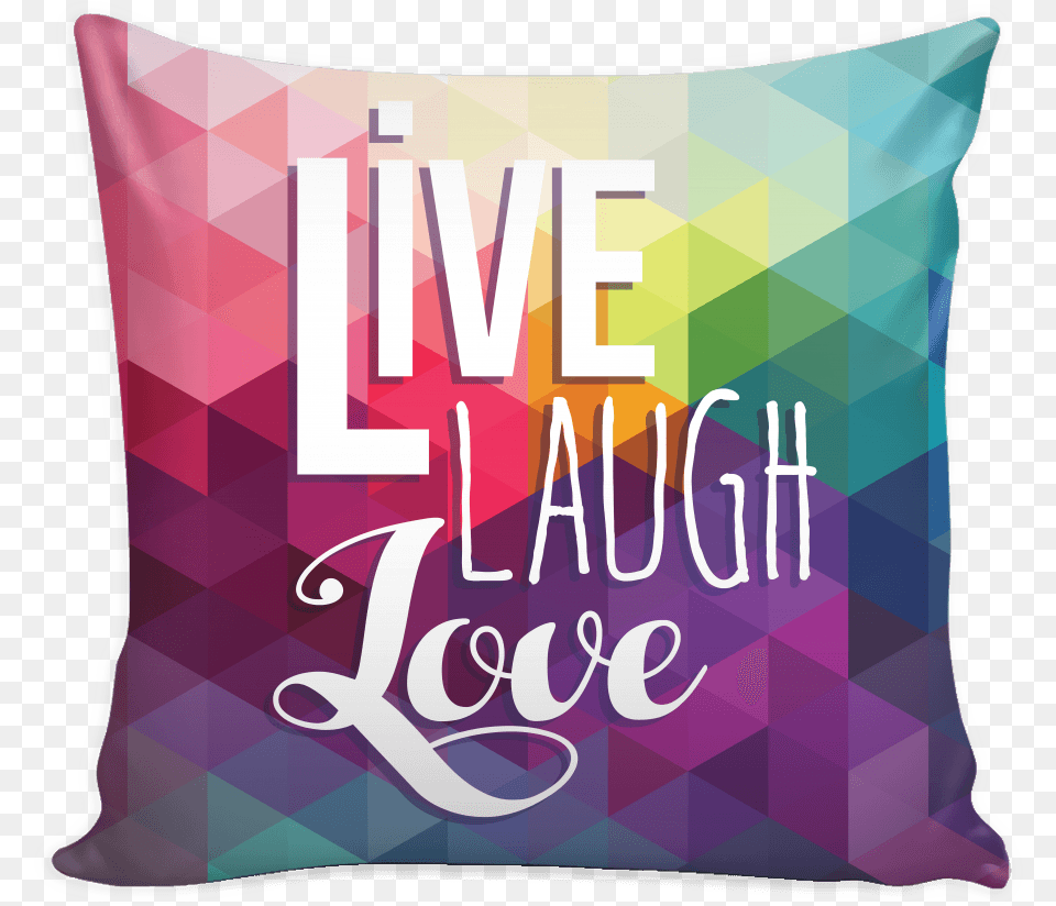 Live Laugh Love, Cushion, Home Decor, Pillow Png