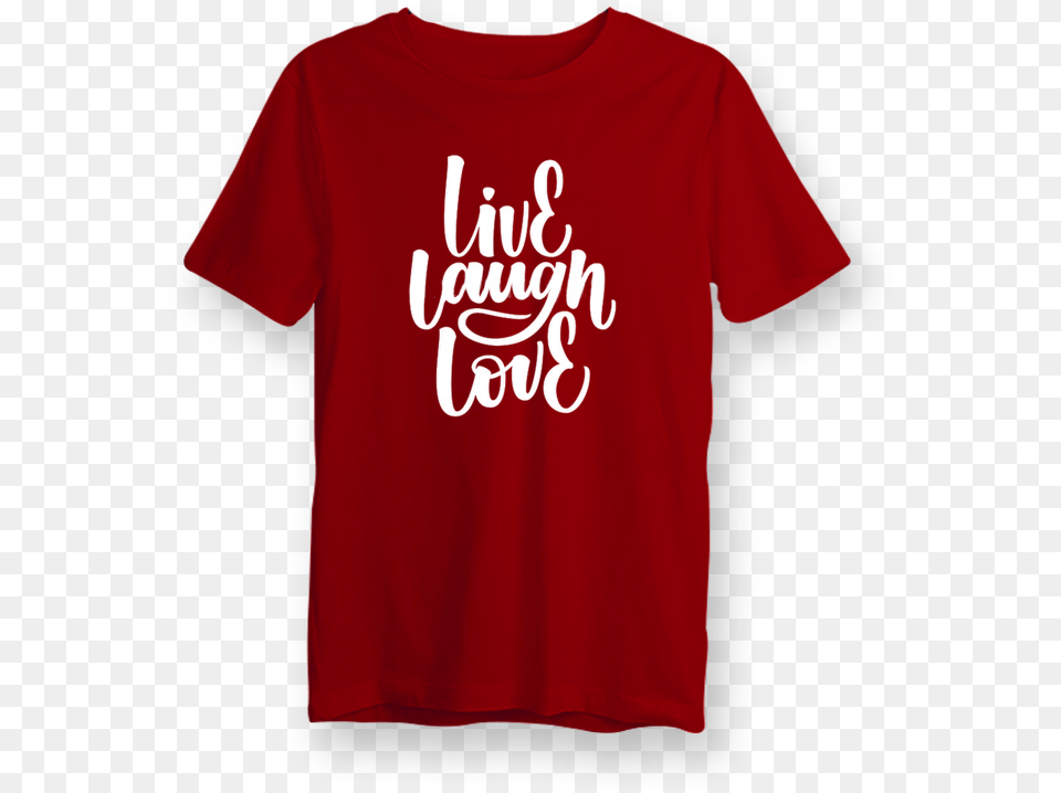 Live Laugh Love Cotton T Shirt Active Shirt, Clothing, T-shirt Free Png Download
