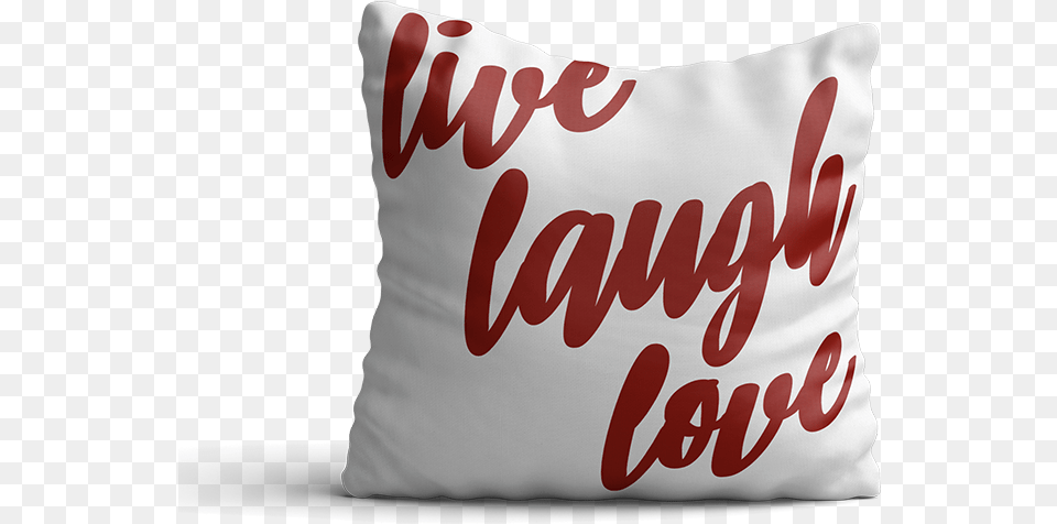 Live Laugh Love Cushion, Home Decor, Pillow Png