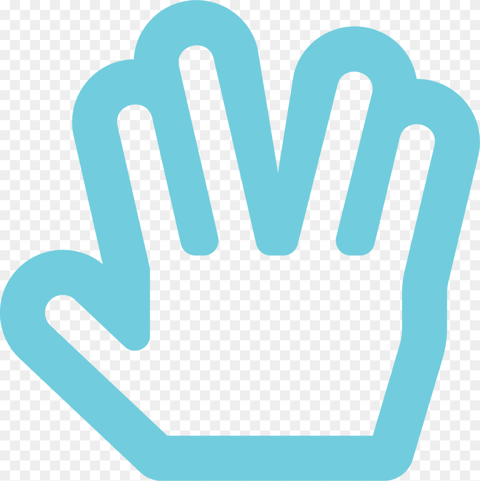 Live Long And Prosper Icon Clipart Download, Clothing, Glove, Body Part, Hand Free Transparent Png