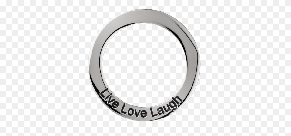Live Love Laugh Circle, Accessories, Jewelry, Ring, Silver Free Transparent Png