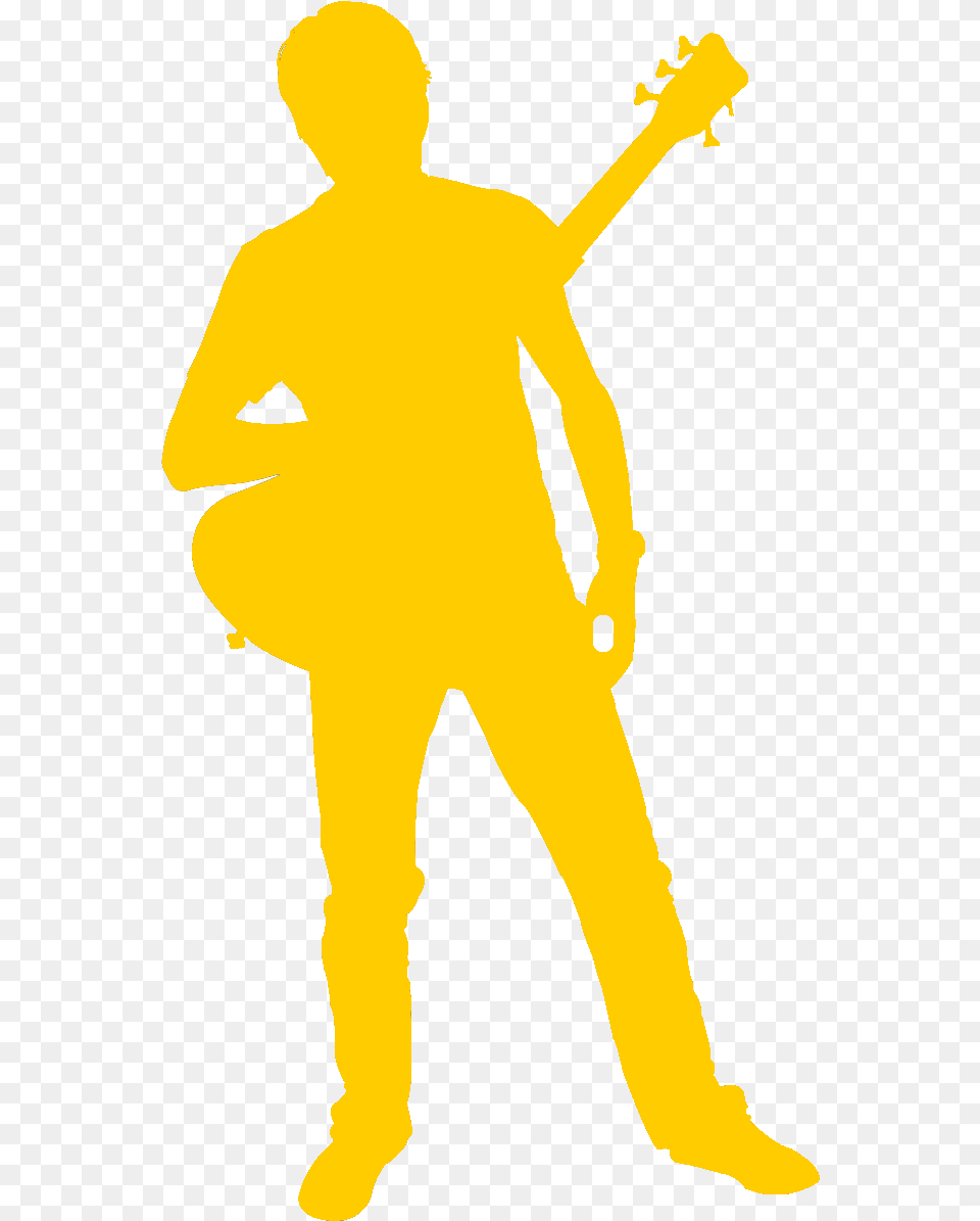 Live Music Acts Royalty Silhouette Of Guitar, Adult, Male, Man, Person Png Image
