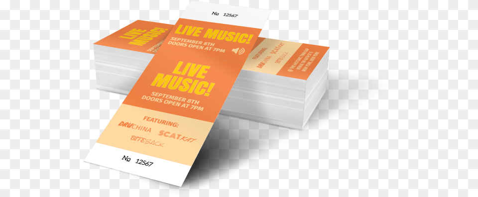Live Music Concert Ticket Template Mycreativeshop Horizontal, Advertisement, Paper, Poster, Text Free Png Download