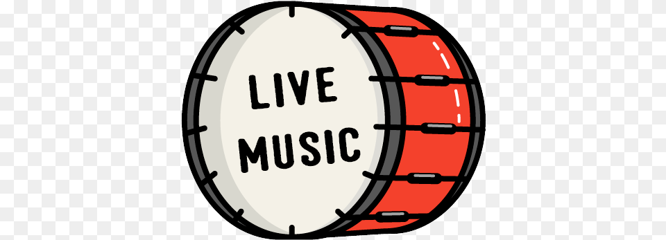 Live Music Sausage And Cider Fest Logo Live Music, Drum, Musical Instrument, Percussion Free Png Download