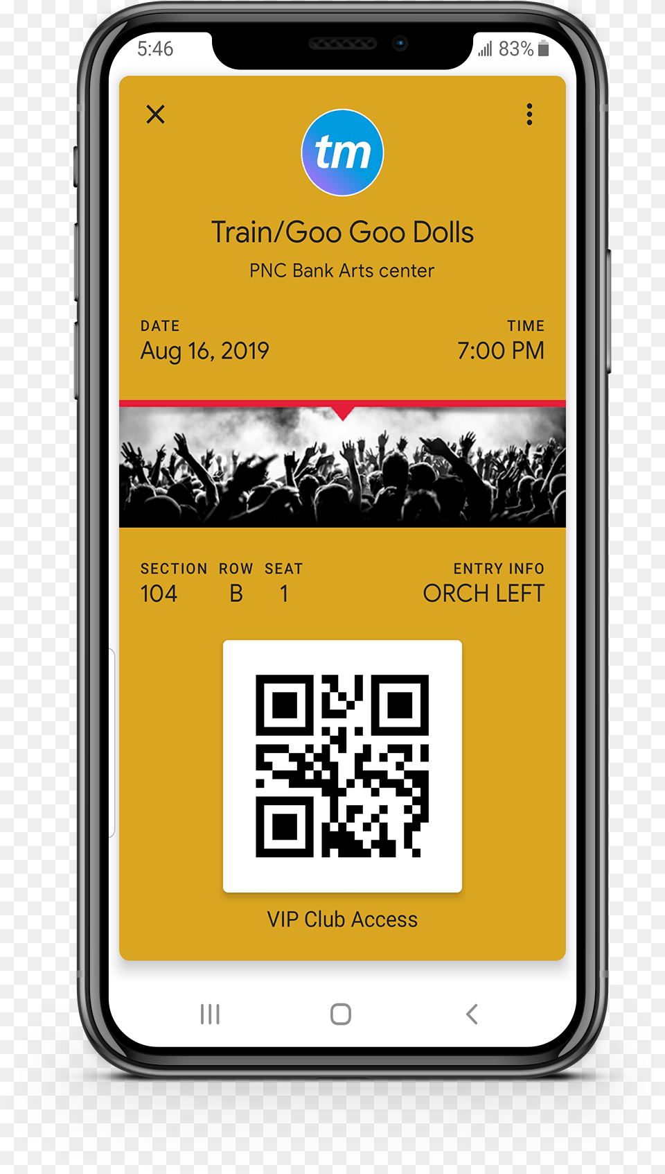 Live Nation Mobile Ticket Confirmation, Electronics, Mobile Phone, Phone, Qr Code Free Png Download