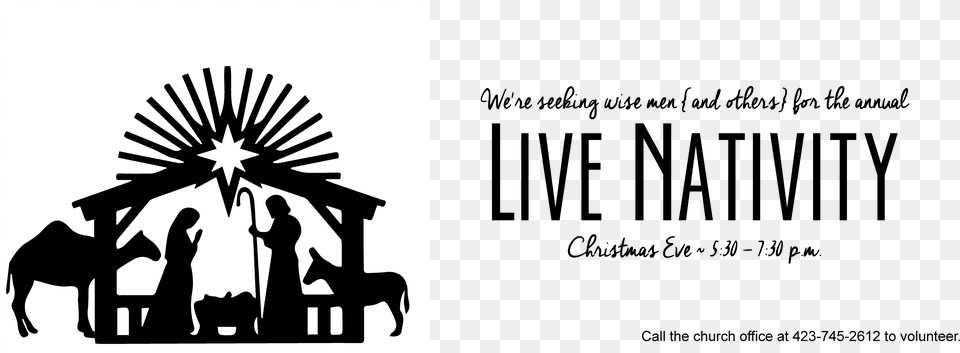 Live Nativity 01 Nativity Silhouette Scene, Stencil, Person, People, Emblem Png