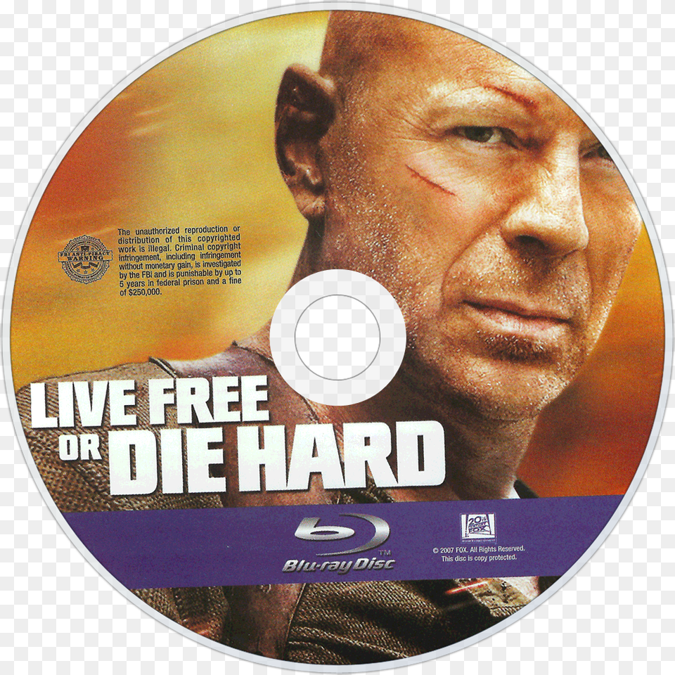 Live Or Die Hard Movie Fanart Fanarttv Live Die Hard, Disk, Dvd, Adult, Face Png