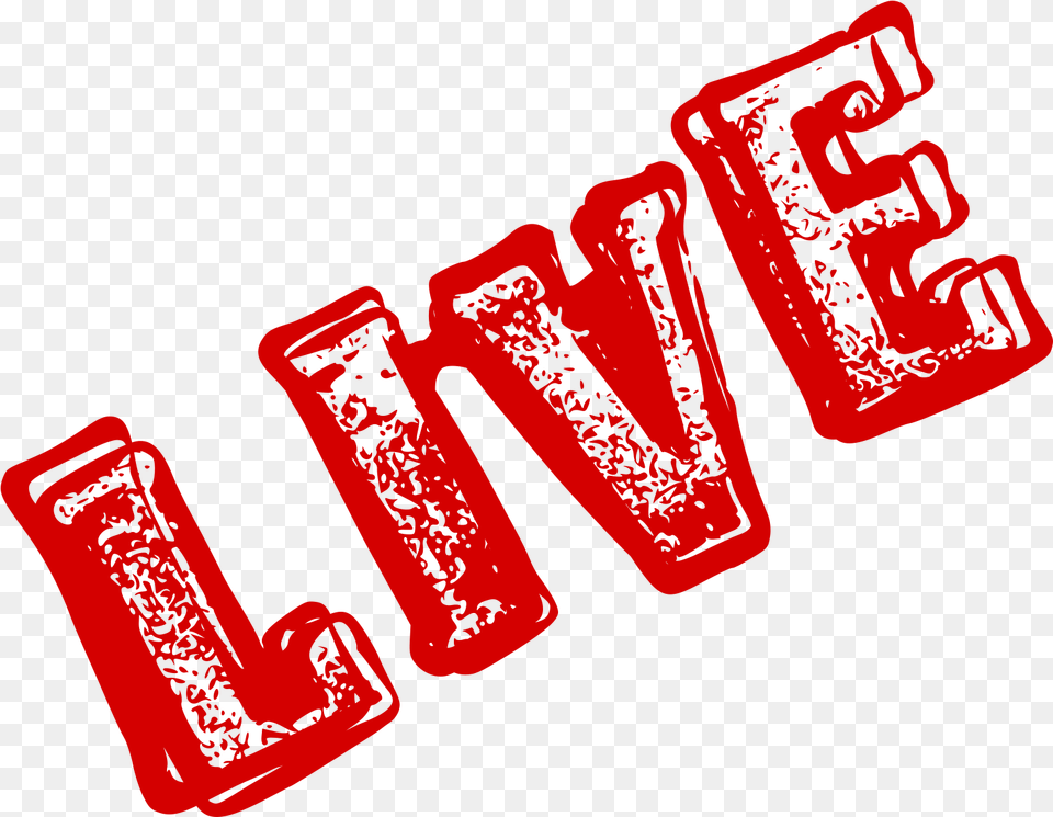 Live Stamp Transparent Clip Art, Dynamite, Weapon, Text Free Png