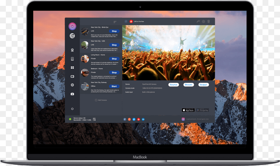 Live Streaming Software Macbook Pro 2017 Front, Computer, Electronics, Pc, Screen Free Transparent Png