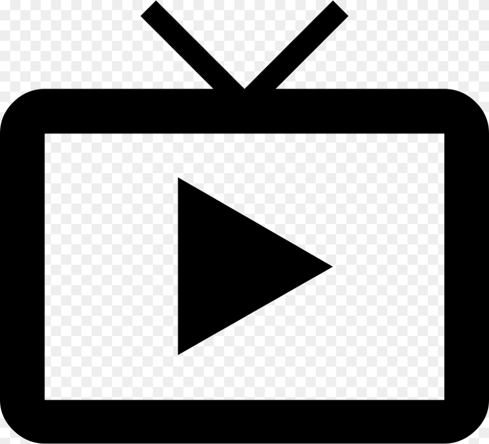 Live Tv Svg Icon Live Tv Icon, Triangle Free Png Download
