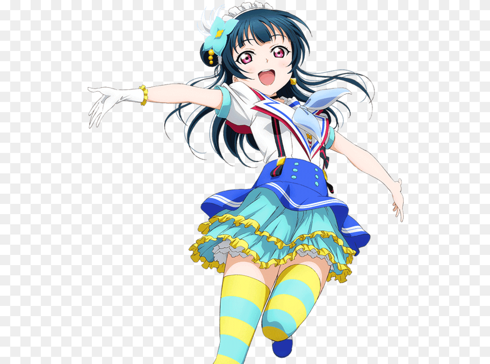 Live Yohane Aozora Jumping Heart, Book, Comics, Person, Publication Free Png Download