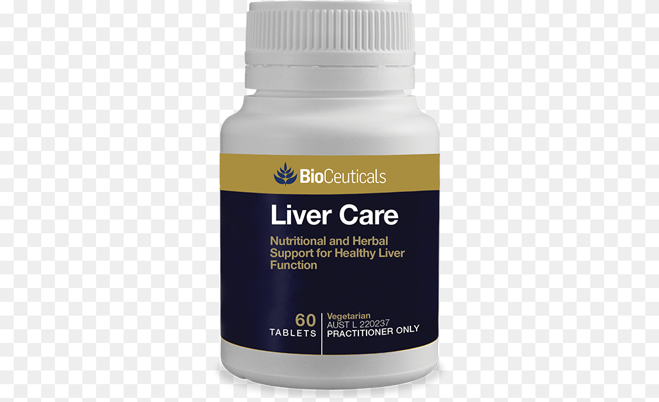 Liver Care 60 Tablets Show Detailed Photo Bioceuticals Zinc, Bottle, Shaker, Cosmetics Free Png Download