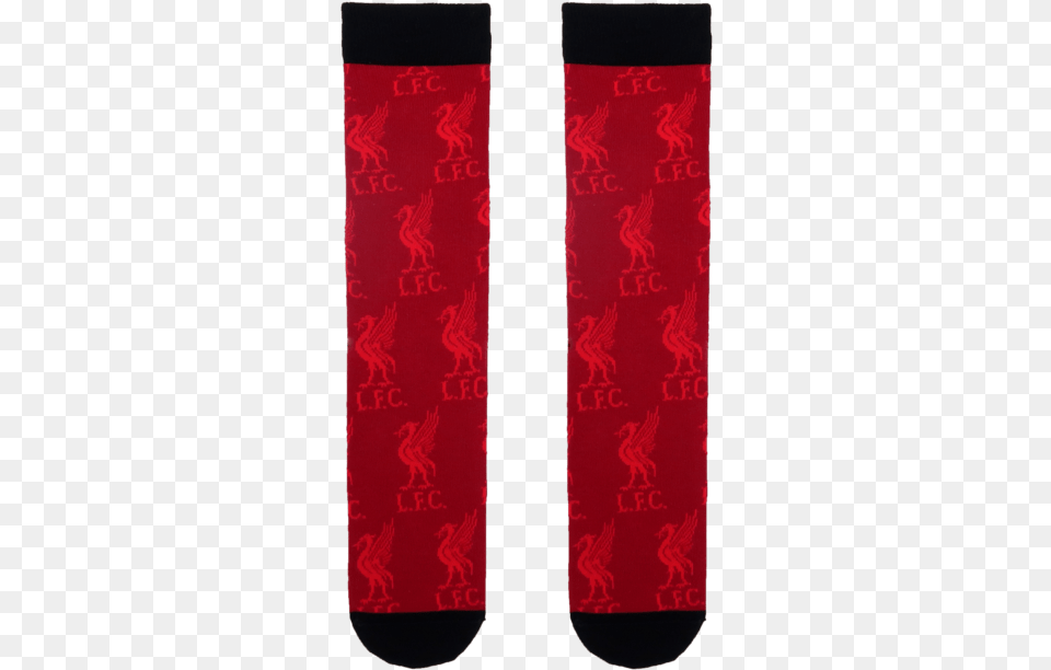 Liverpool Fc All Over Print Logo Socks In Red Liverpool Socks, Home Decor, Rug, Formal Wear Free Png Download