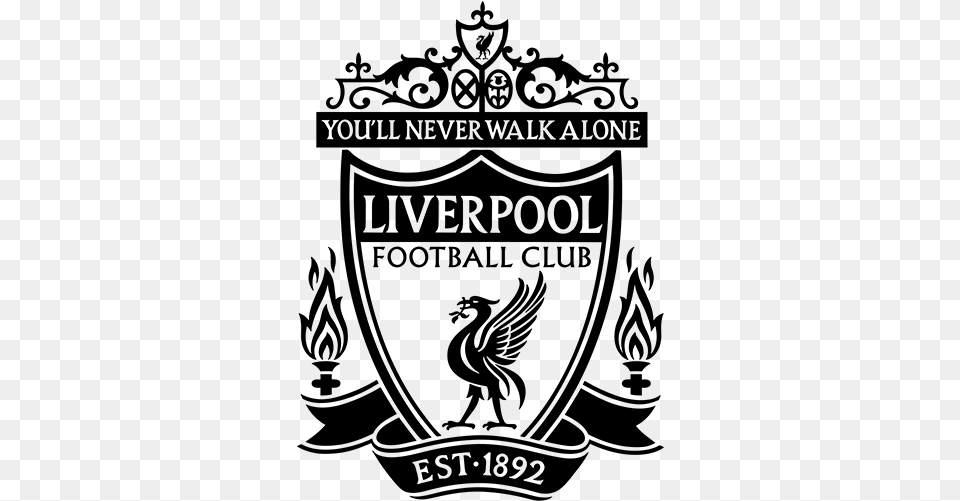 Liverpool Fc Logo White, Gray Free Png Download
