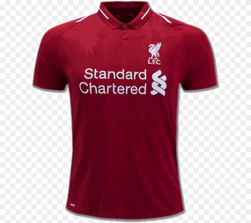 Liverpool Football Jersey Home 18 19 Season Premium Soccer Jerseys, Clothing, Shirt, T-shirt Free Png