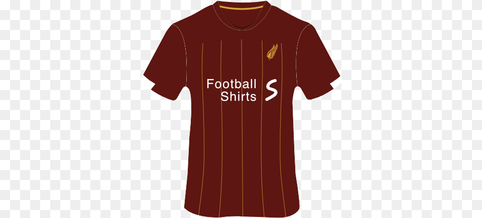 Liverpool Home Kit 2019 2020 Football Shirts Active Shirt, Clothing, T-shirt, Maroon Png Image